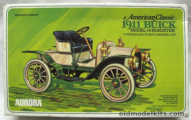 Aurora 1/16 1911 Buick Model 14 Roadster 'Bug' -  'American Classic' Issue, 153 plastic model kit